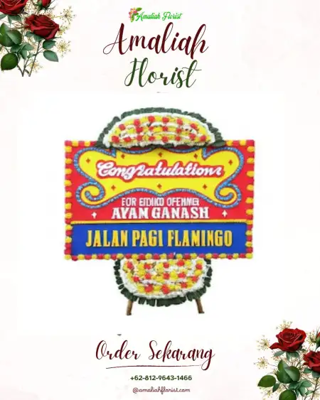 Sewa Papan Bunga Keningar